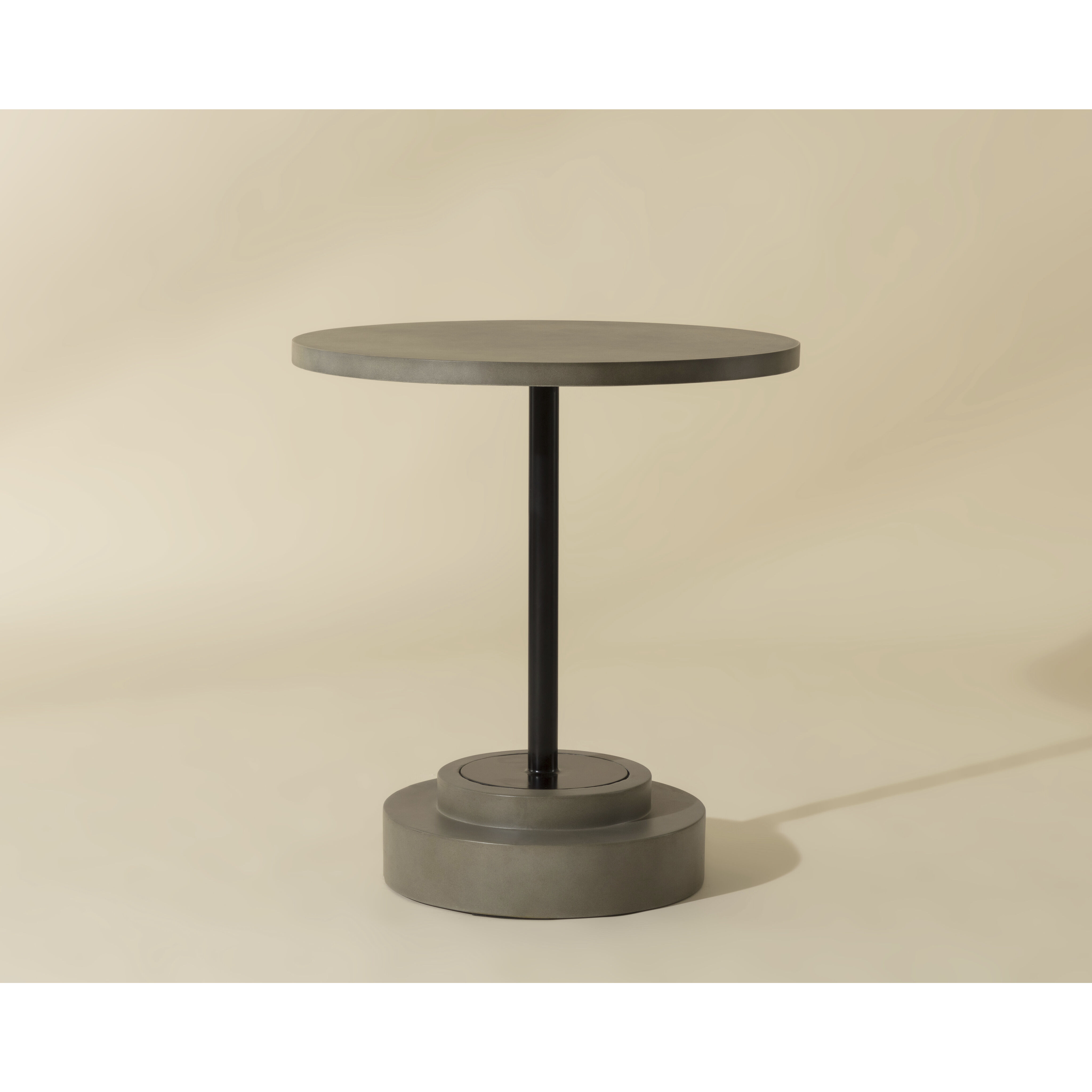 Marlowe 29.5 X 27.5 inch Black / Grey Outdoor Bistro Table